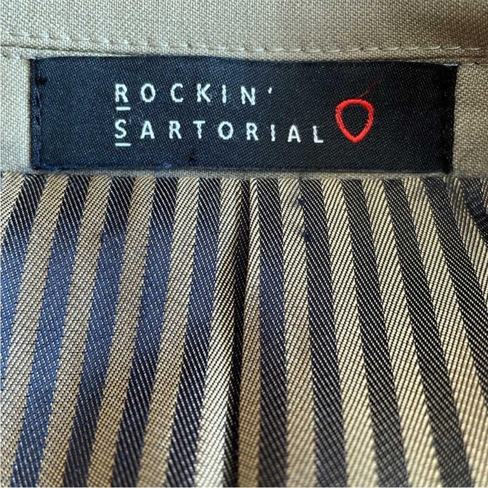 Rockin Sartorial Mens Suit and Pants Sand Size 40 Regular - Picture 4 of 10